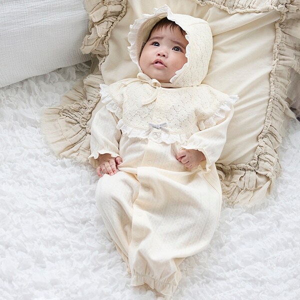 【弱酸性】帽子つき2WAYオール