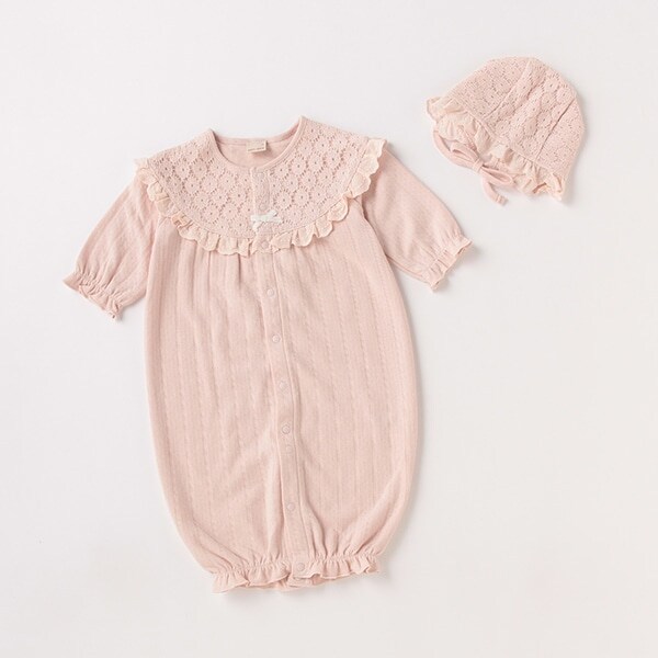 【弱酸性】帽子つき2WAYオール