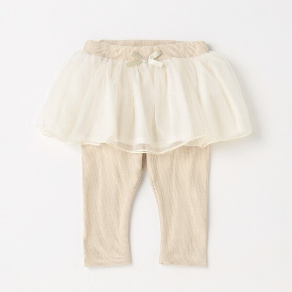 チュールつきレギンス