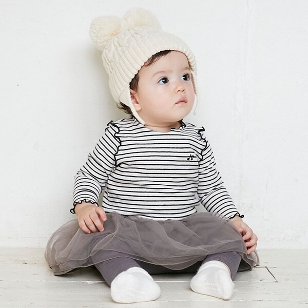 チュールつきレギンス