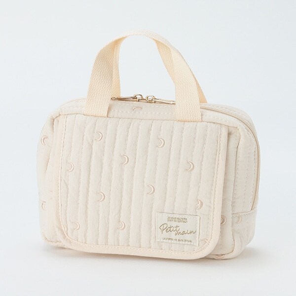 【抗菌防臭】総柄刺しゅうマルチポーチ