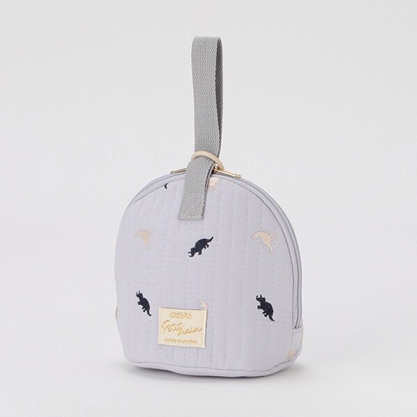 【保冷】総柄刺しゅうマルチポーチ