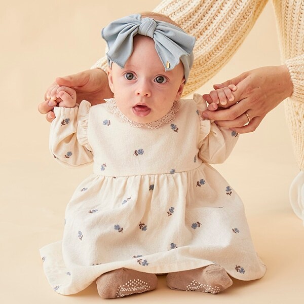 【リンク】花刺しゅうワンピロンパース(ベビーサイズ)