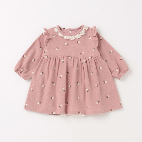 【リンク】花刺しゅうワンピロンパース(ベビーサイズ)