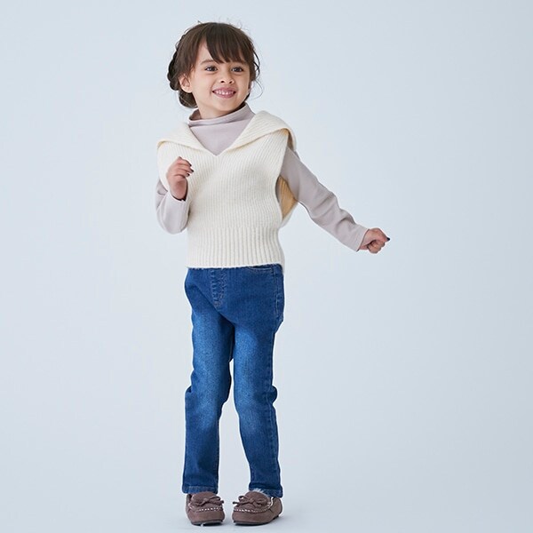 【裏起毛】デニムスキニーパンツ