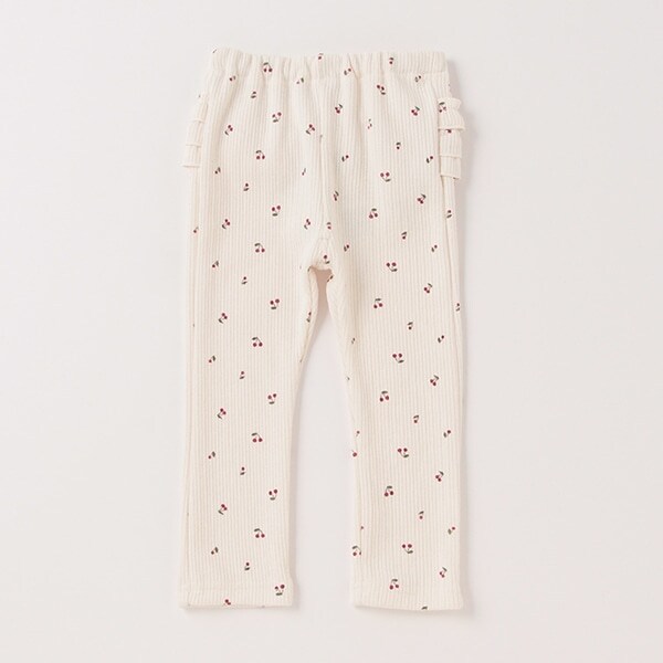 裏起毛バックフリルレギンス