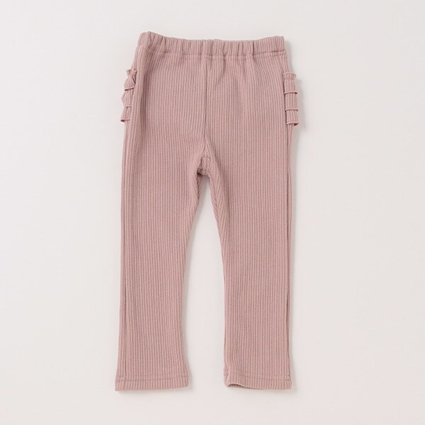 裏起毛バックフリルレギンス