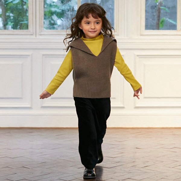 ニットコールフレアパンツ