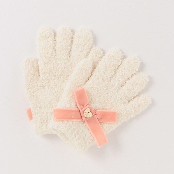 ベロアリボンマシュマロ手袋