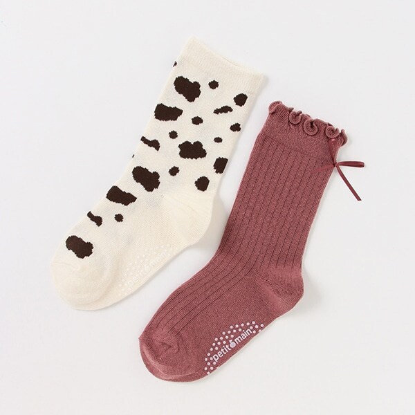 アニマル柄2Pソックス