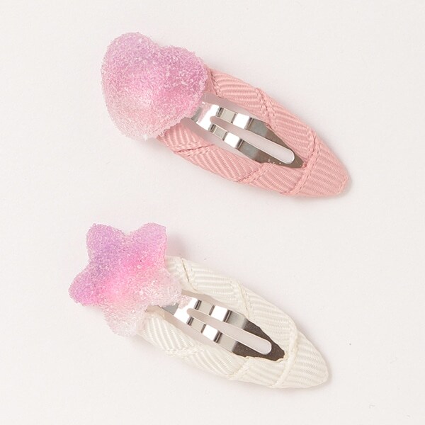 ハート星ヘアピンセット