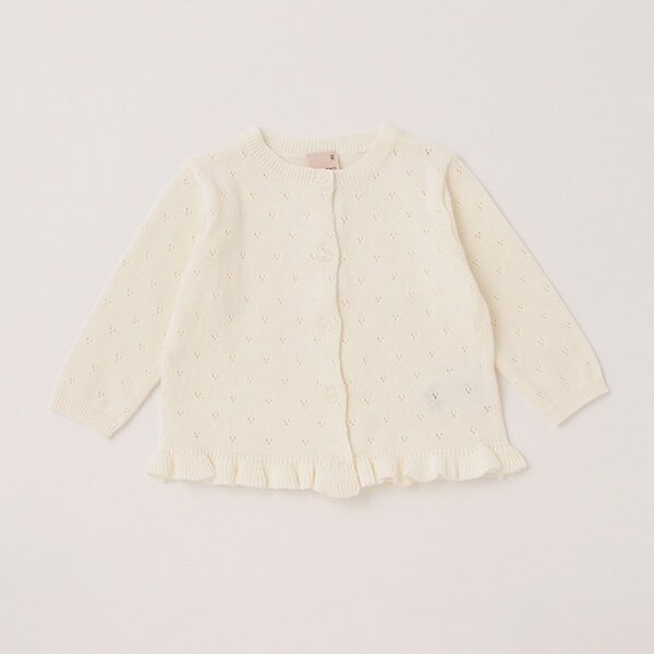 針抜きカーディガン