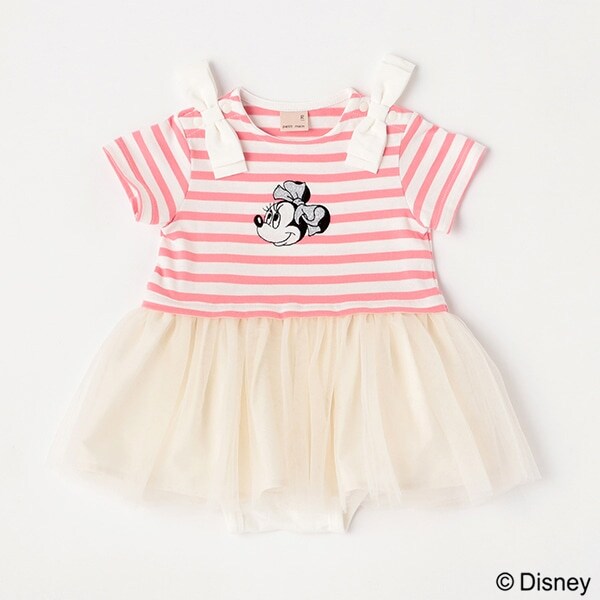 【リンク】【Disney】ボーダーロンパース　(ベビーサイズ)