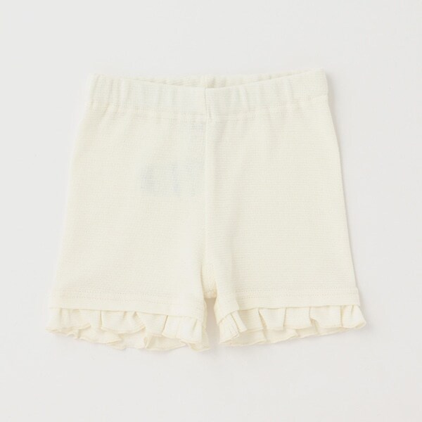 【接触冷感】裾フリル1分丈パンツ