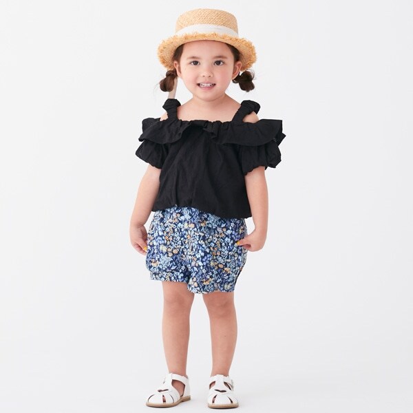 花柄バルーンショートパンツ