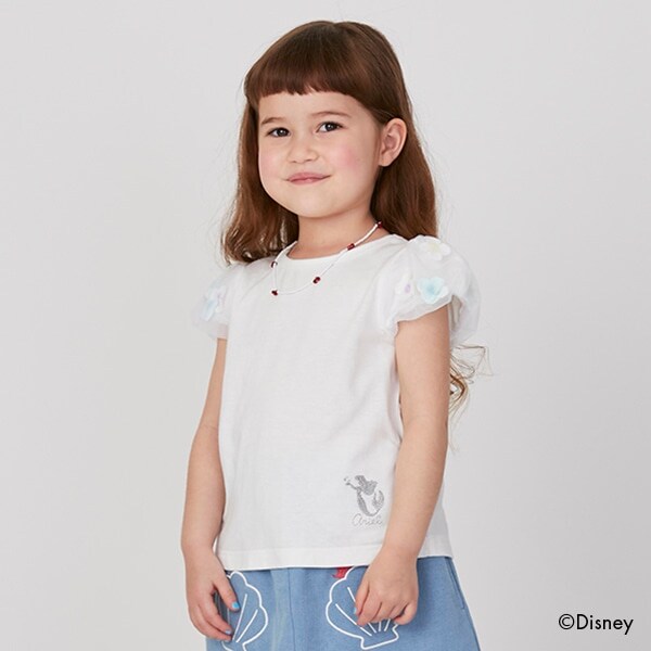 【DISNEYプリンセス】お花バルーン半袖T