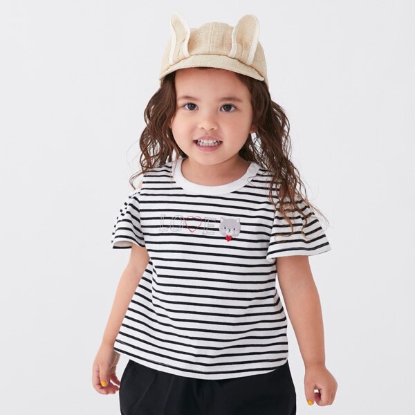 【リンク/接触冷感】ハート猫Tシャツ