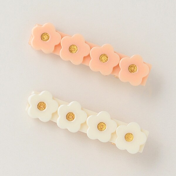 お花ヘアクリップ2P