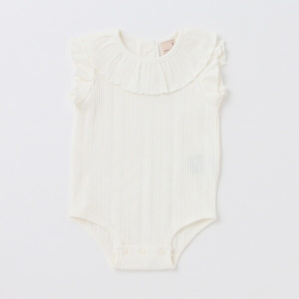 フリル袖ロンパース