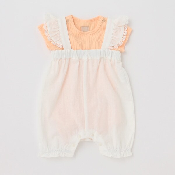 肩フリルサロペットセット