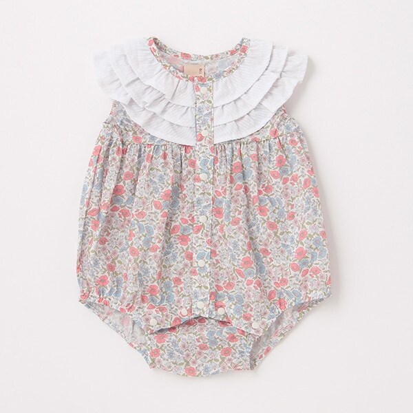 花柄ロンパース