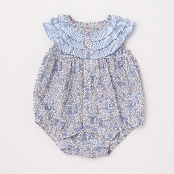 花柄ロンパース