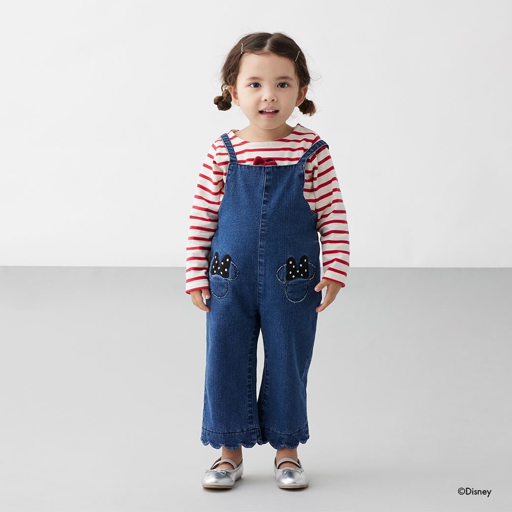 【Disney】ミニー/ポケットサロペ