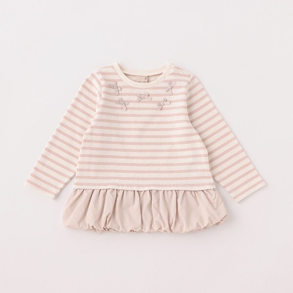 【リンク】バルーンペプラム長袖T（キッズサイズ）