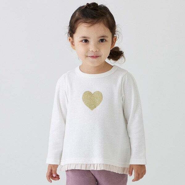 【リンク/GOODPRICE】チビフリル長T（キッズサイズ）