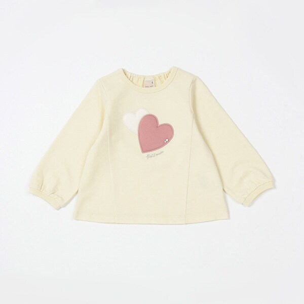 【リンク】ハートモチーフ長袖Tシャツ（キッズサイズ）