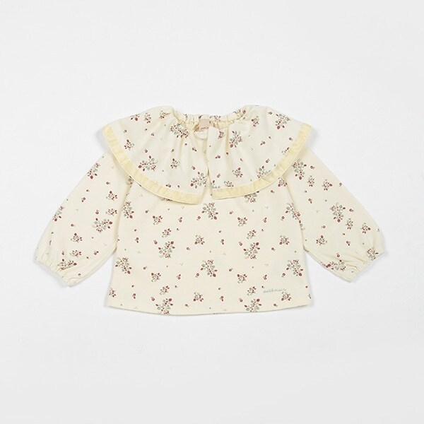 【リンク】フリル衿長袖Tシャツ（キッズサイズ）