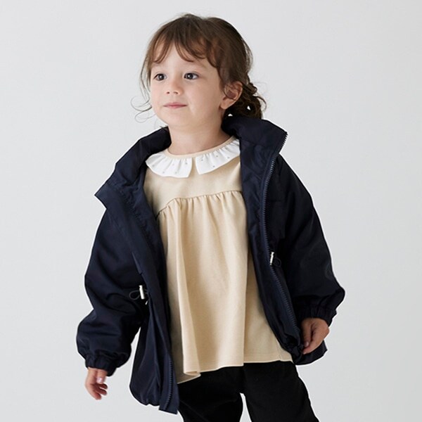 【撥水/リンク】ペプラムウィンブレ（キッズサイズ）