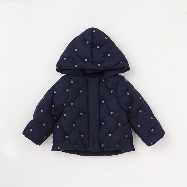 ハート刺しゅう中わたジャケット