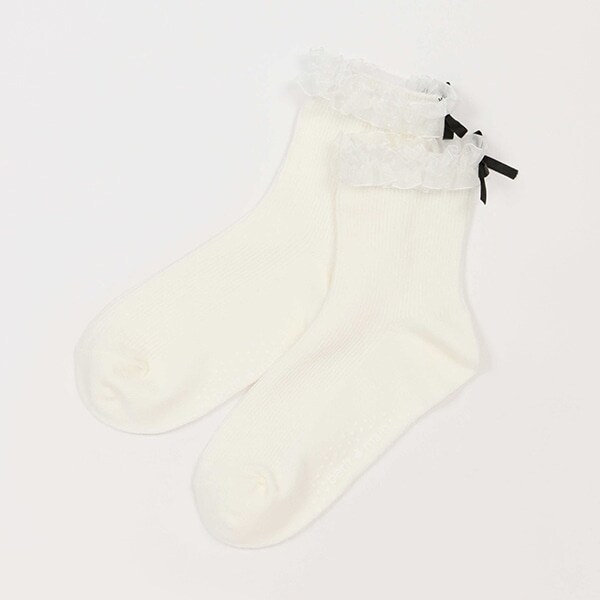 オーガンジーフリルソックス