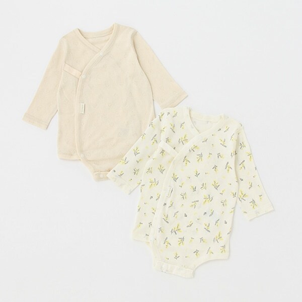 【オーガニック】前あきボディースーツ