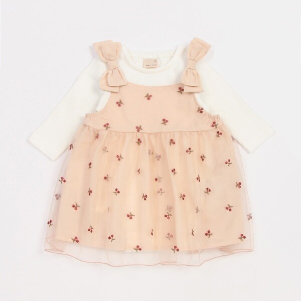 【リンク】チェリー刺しゅうワンピースセット(ベビーサイズ)