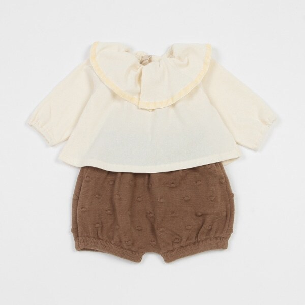 【リンク】フリル衿セットアップ（キッズサイズ）(ベビーサイズ)