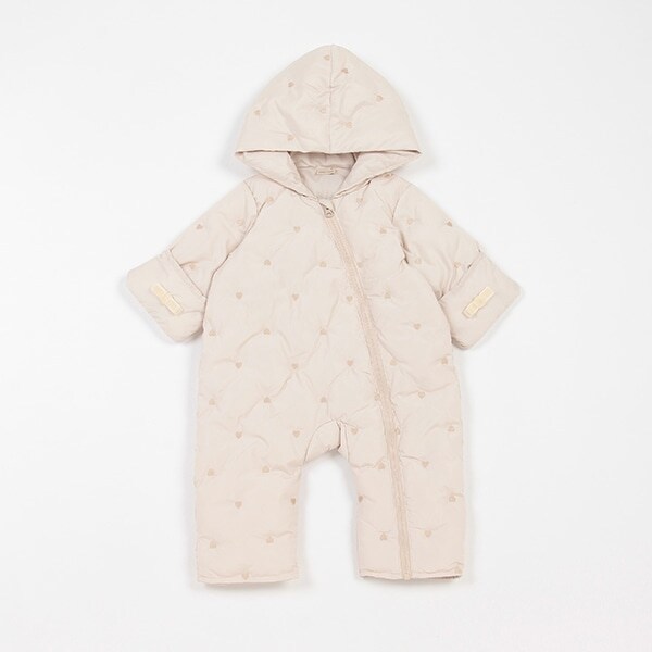 ハート刺しゅうキルトジャンプスーツ