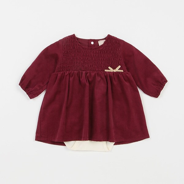 【リンク】シャーリングワンピロンパース