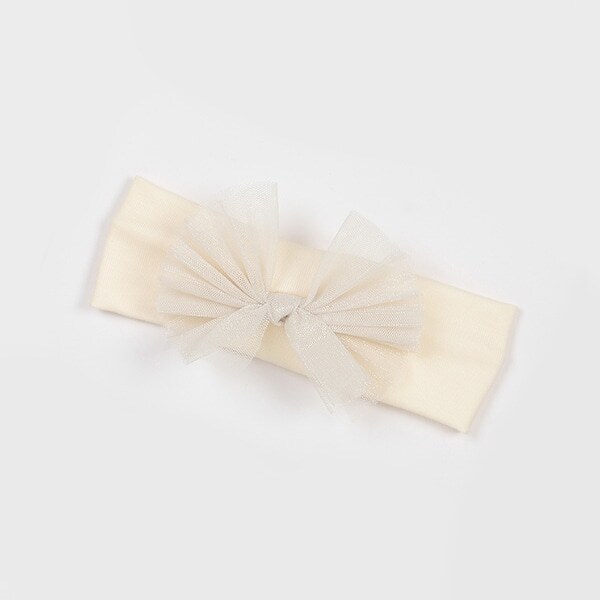 チュールリボンつきヘアバンド