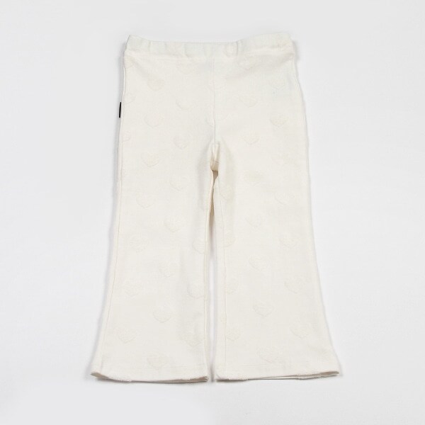 ハートジャガードカットフレアパンツ
