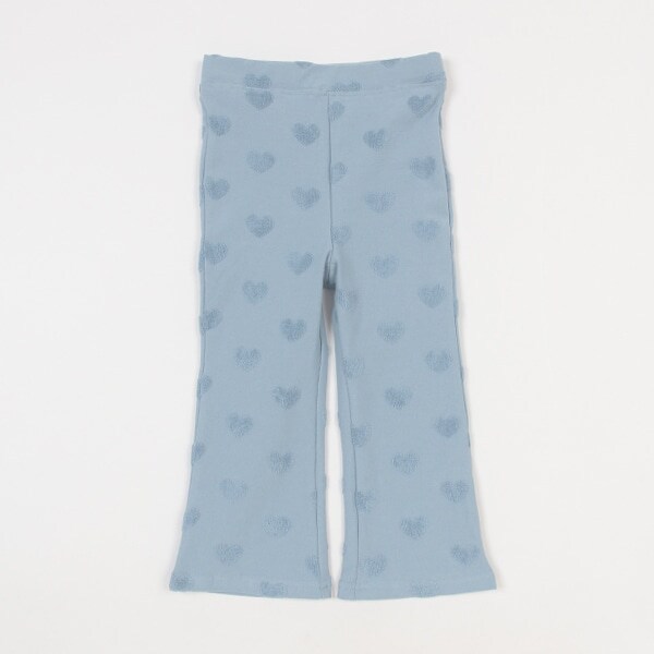 ハートジャガードカットフレアパンツ