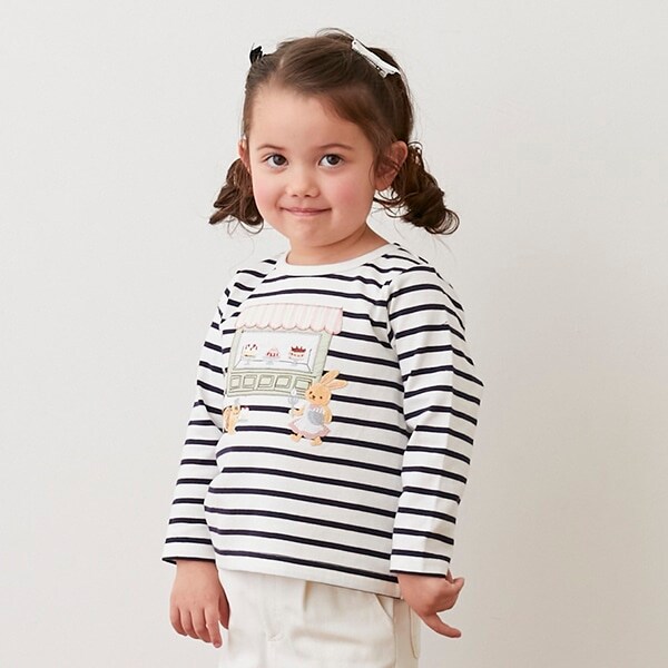 アソート刺しゅう長袖T