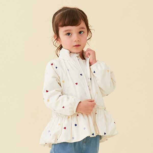 【撥水加工】ペプラムウィンブレ