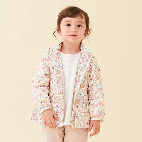 【撥水加工】ペプラムウィンブレ