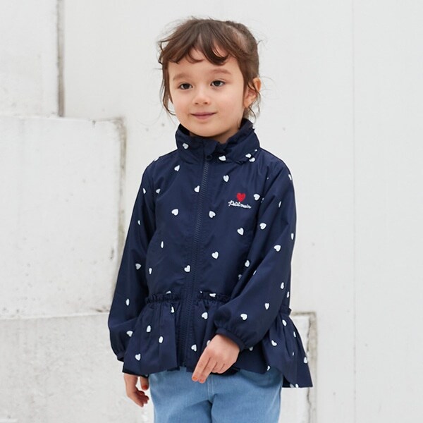 【撥水加工】ペプラムウィンブレ