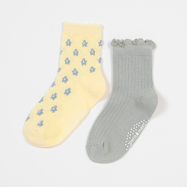 フラワー・フリルソックス2P