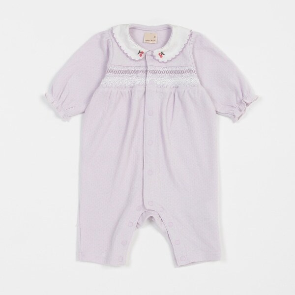 スモッキングカバーオール