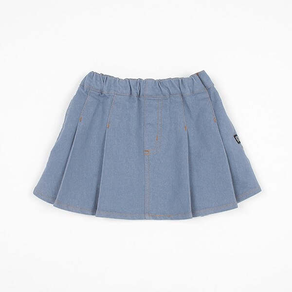 【リンク】色落ちしないデニム風スカート(キッズ)