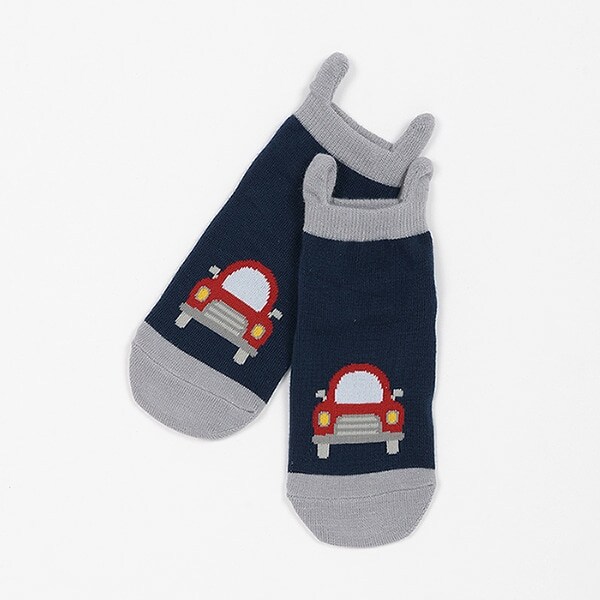 【スマイル】らくちん耳つきソックス